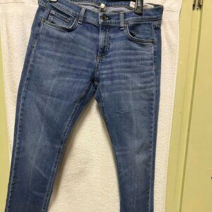 Rag Bone Jean Dre Women's Blue Denim Frayed Hem Jeans Size 28